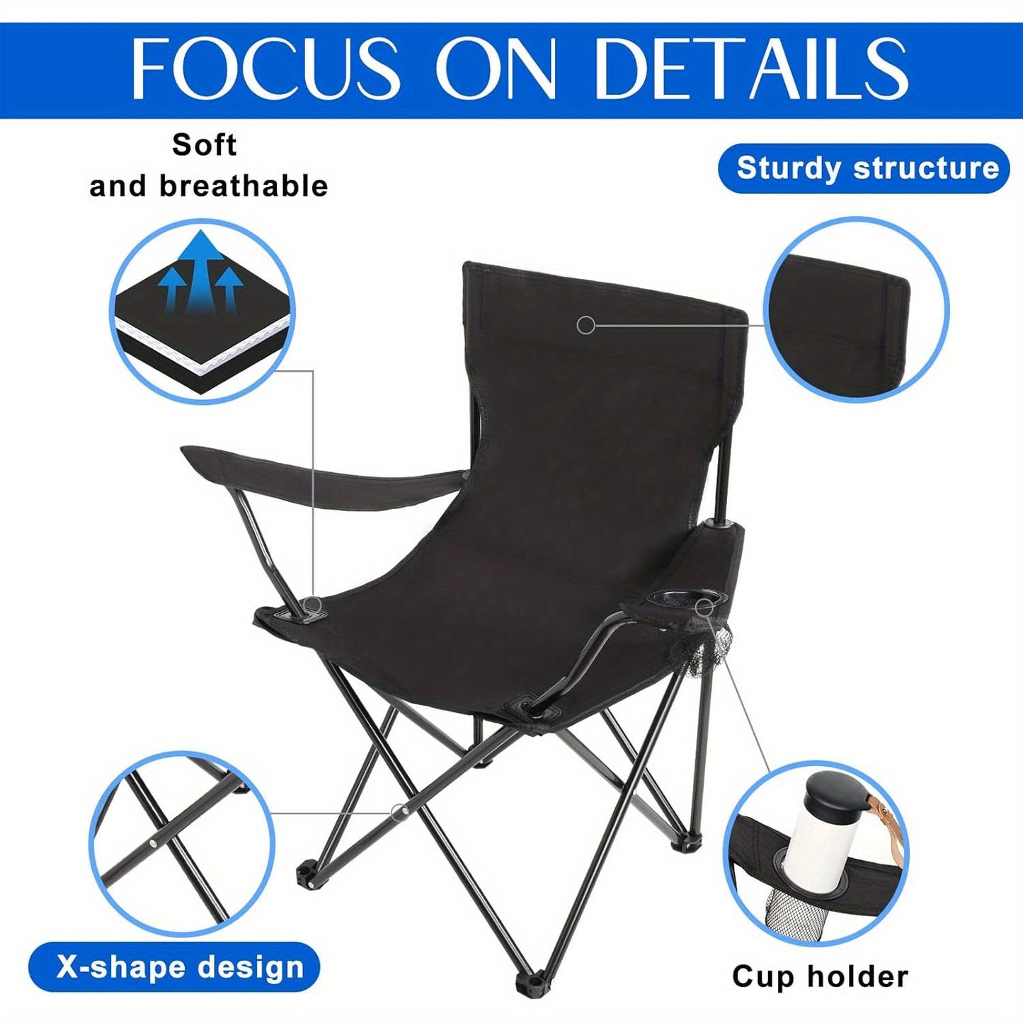 4 portable chairs