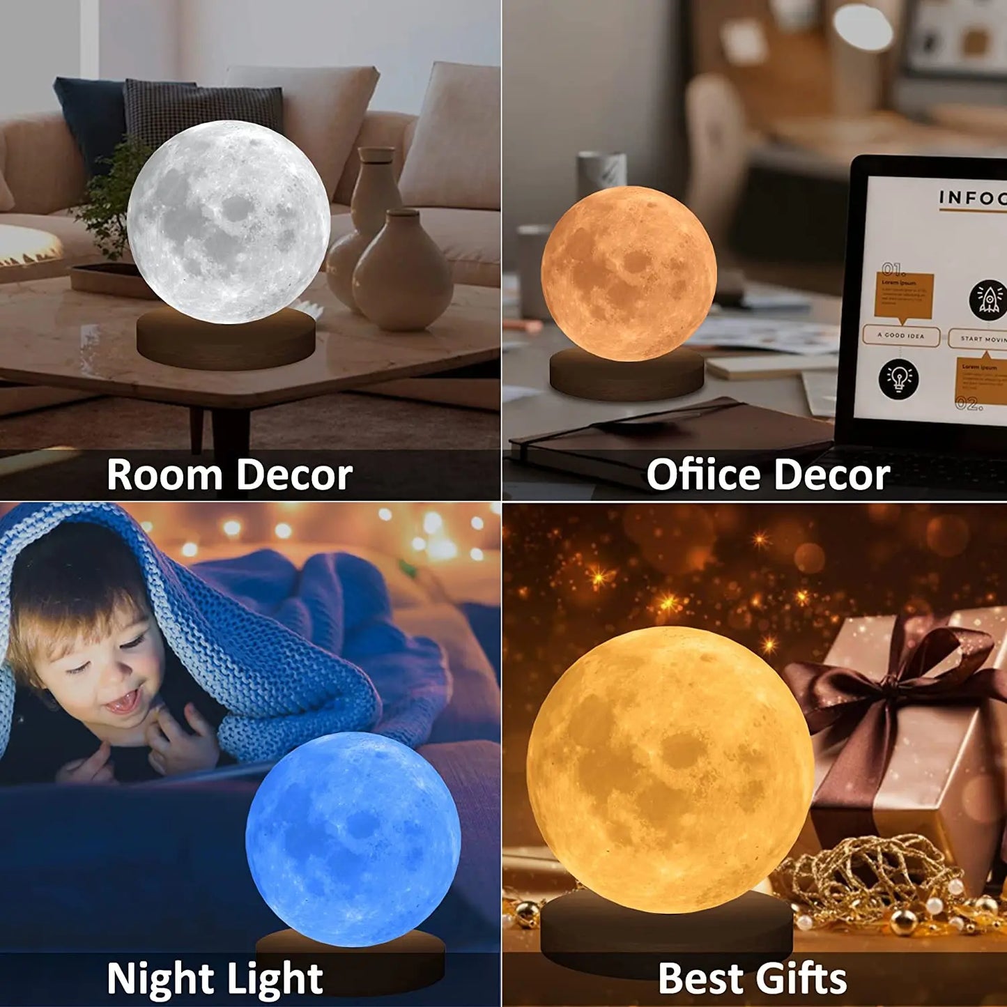 360° Moon lamp