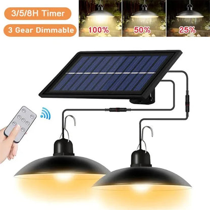 Panou solar cu 2 LED-uri